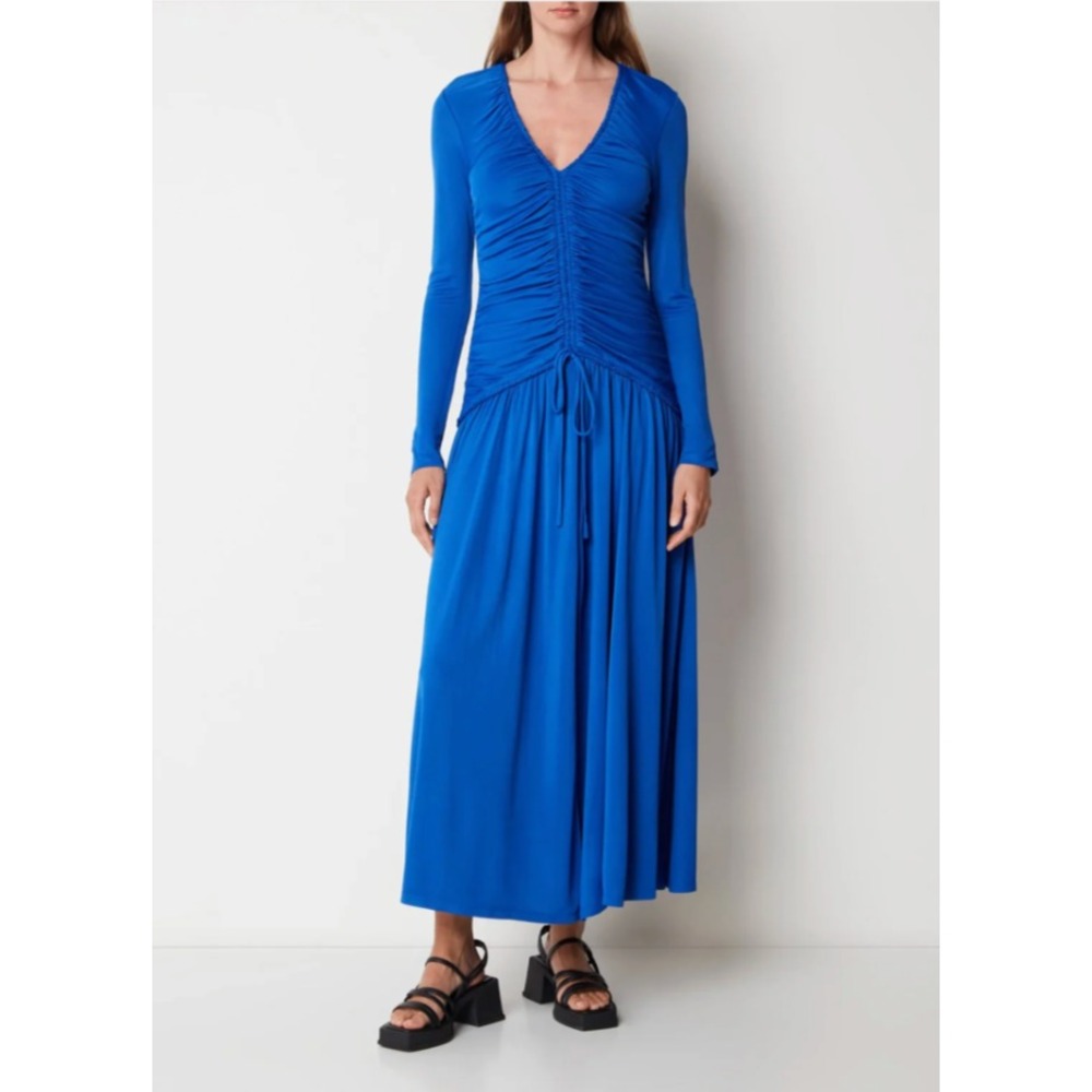 Farm Rio Dress V Neck Ruched‎ Maxi